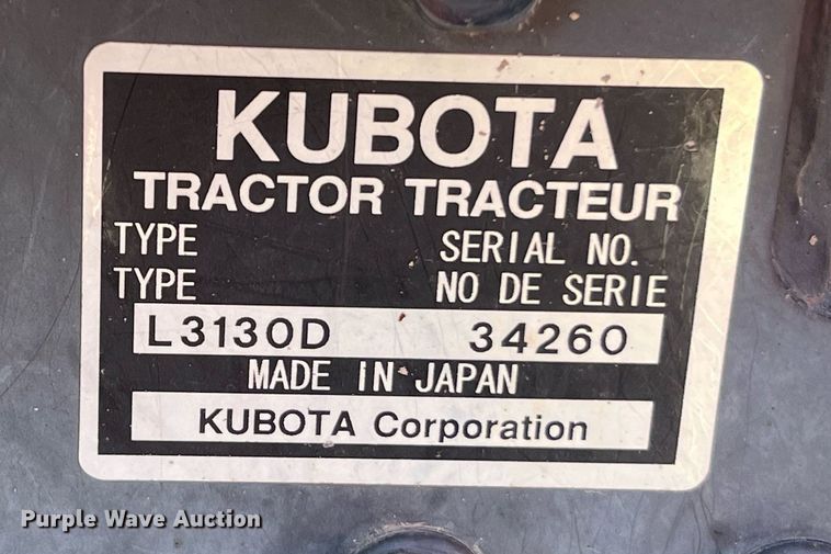 image for item LF9382 2003 Kubota L3130D  MFWD tractor