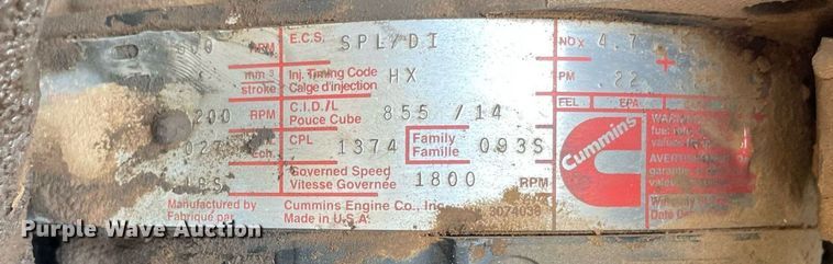 image for item NH9751 1993 International  fertilizer delivery truck