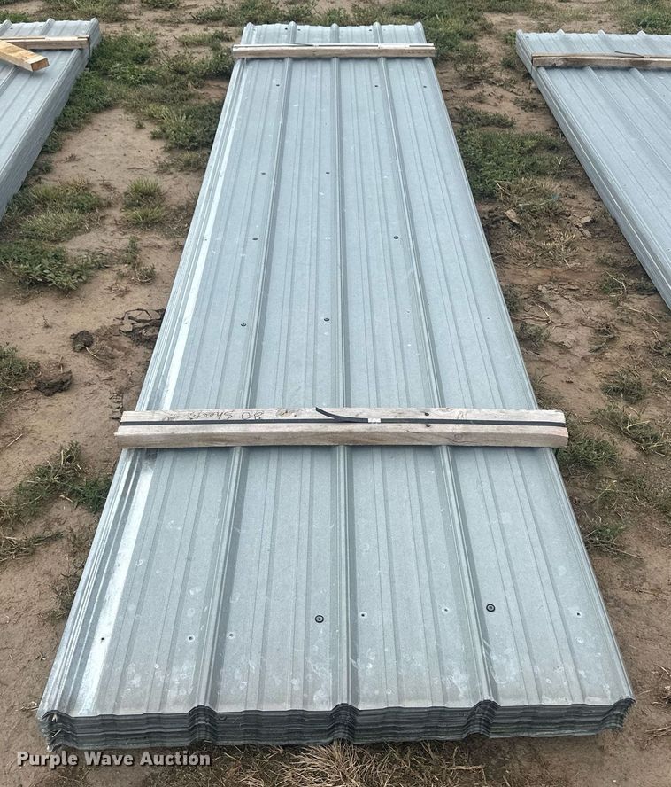image for item NM9505 (160) sheets of metal siding/roofing