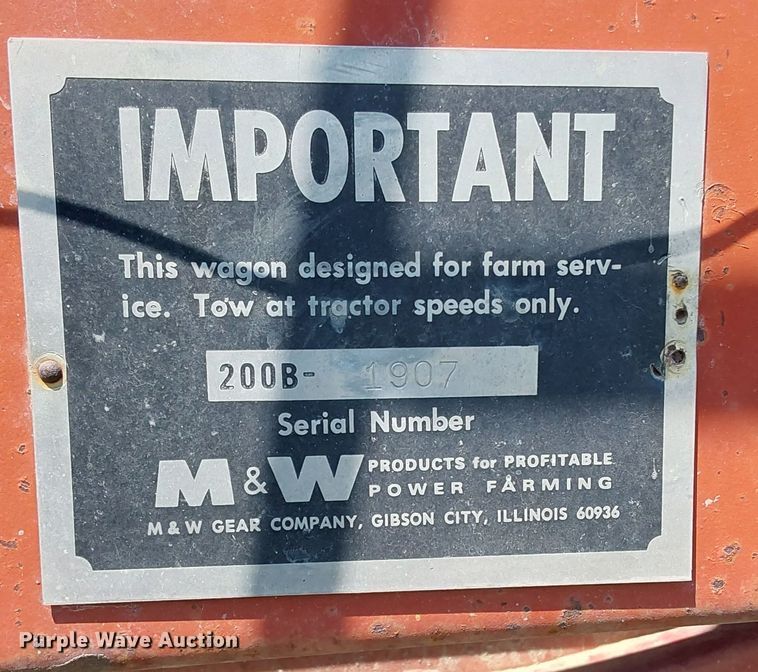 image for item NP9956 M&W Little Red Wagon  gravity wagon