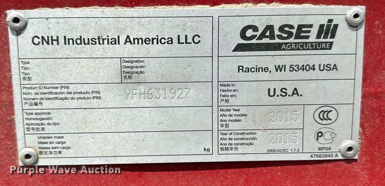 image for item NP9960 2015 Case IH 4412  corn head