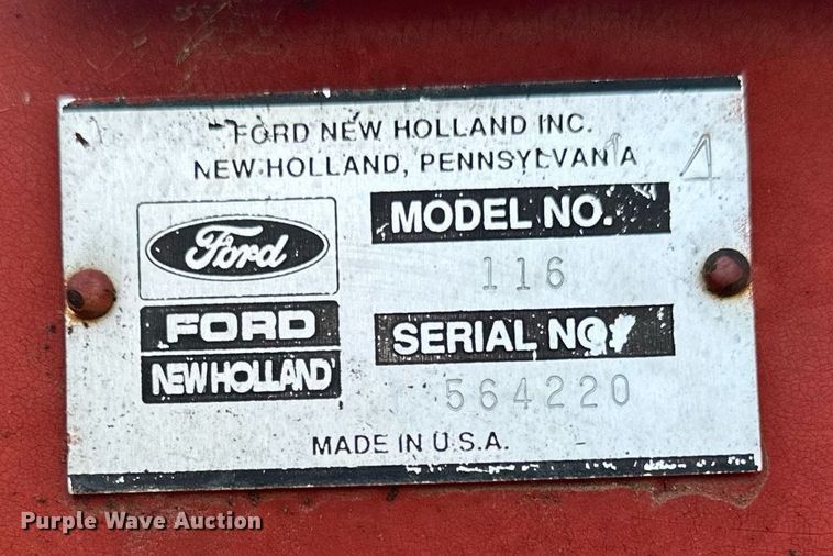 image for item NP9975 New Holland 116  swather / windrower