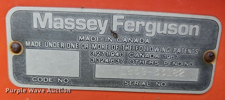 image for item NT9803 Massey  Ferguson  pickup head