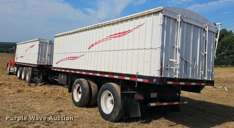 image for item NT9912 1988 International F9370  grain truck with trailer