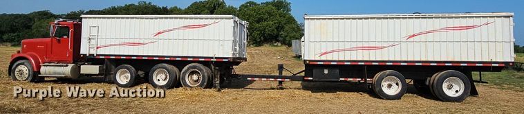 image for item NT9912 1988 International F9370  grain truck with trailer