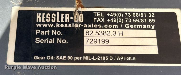 image for item OC9320 (2) Kessler axles