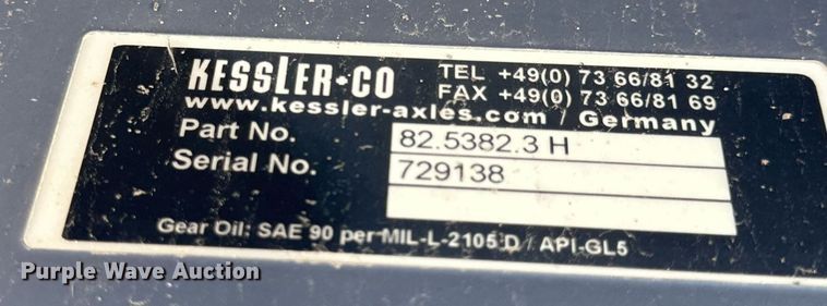 image for item OC9320 (2) Kessler axles