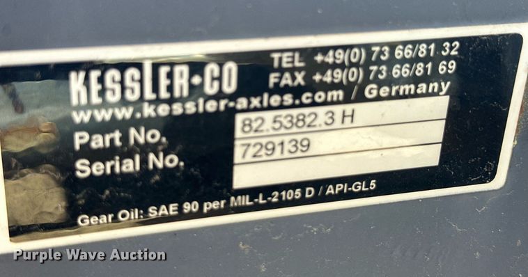 image for item OC9321 (2) Kessler axles