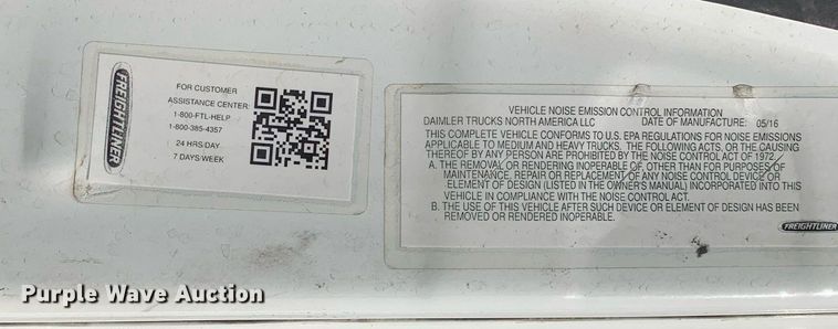 image for item DP8662 2017 Freightliner Cascadia Evolution  semi truck