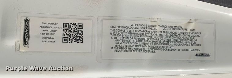 image for item DP8663 2020 Freightliner Cascadia  semi truck