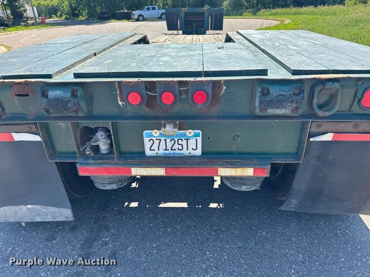 image for item DQ7339 1993 Talbert  lowboy equipment trailer