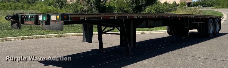 image for item DQ7340 1988 Transcraft  flatbed trailer