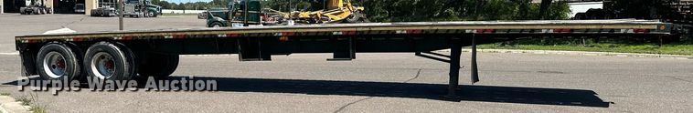 image for item DQ7340 1988 Transcraft  flatbed trailer