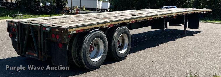 image for item DQ7340 1988 Transcraft  flatbed trailer