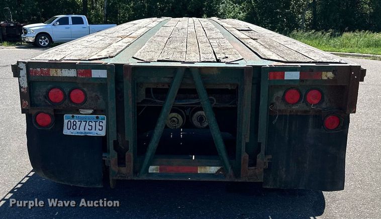 image for item DQ7340 1988 Transcraft  flatbed trailer