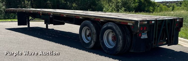 image for item DQ7340 1988 Transcraft  flatbed trailer