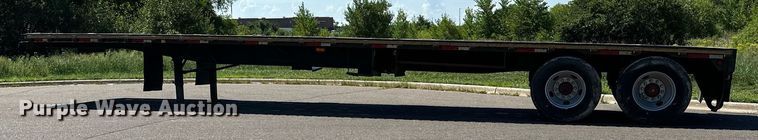 image for item DQ7340 1988 Transcraft  flatbed trailer