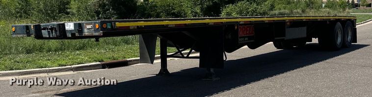 image for item DQ7341 1996 Talbert  flatbed trailer