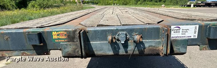 image for item DQ7341 1996 Talbert  flatbed trailer
