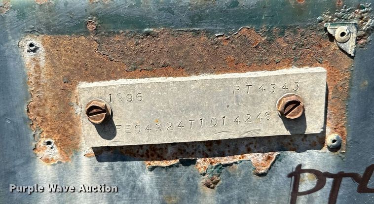 image for item DQ7341 1996 Talbert  flatbed trailer