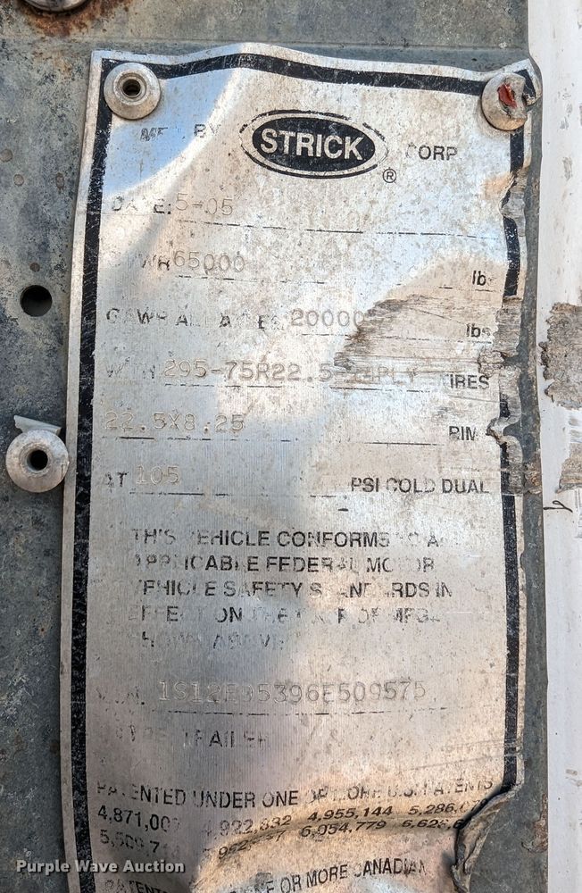 image for item DR6855 2006 Strick  dry van trailer