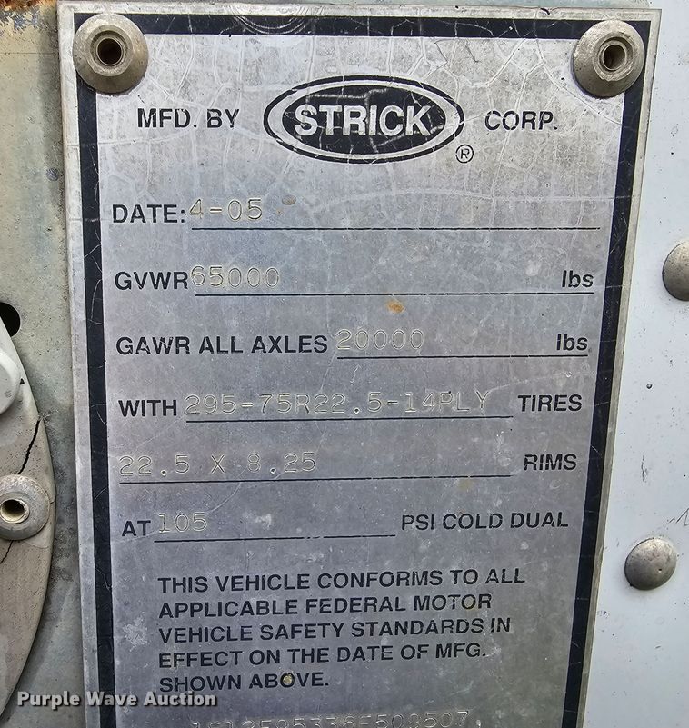 image for item KG9597 2006 Strick  dry van trailer