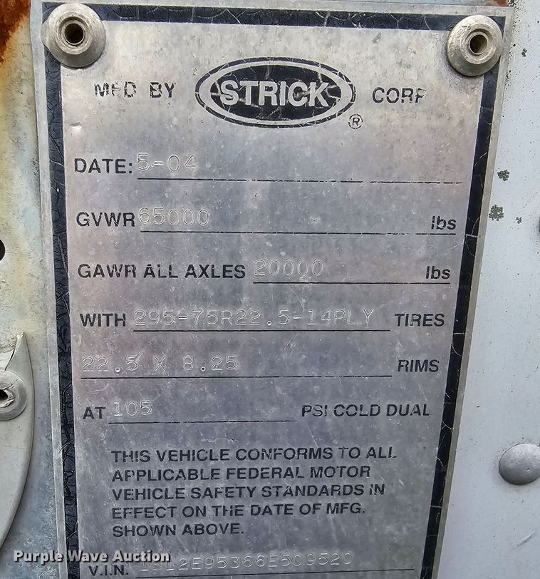 image for item KG9599 2006 Strick  dry van trailer
