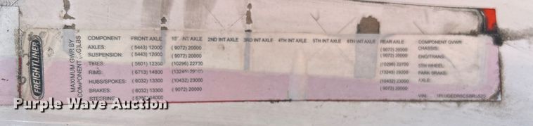 image for item KW9126 2012 Freightliner Cascadia  semi truck