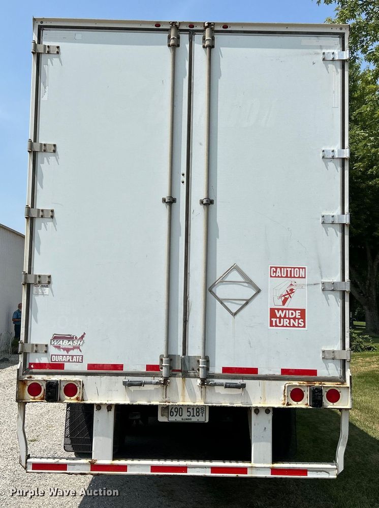 image for item OK9744 2012 Wabash National  dry van trailer