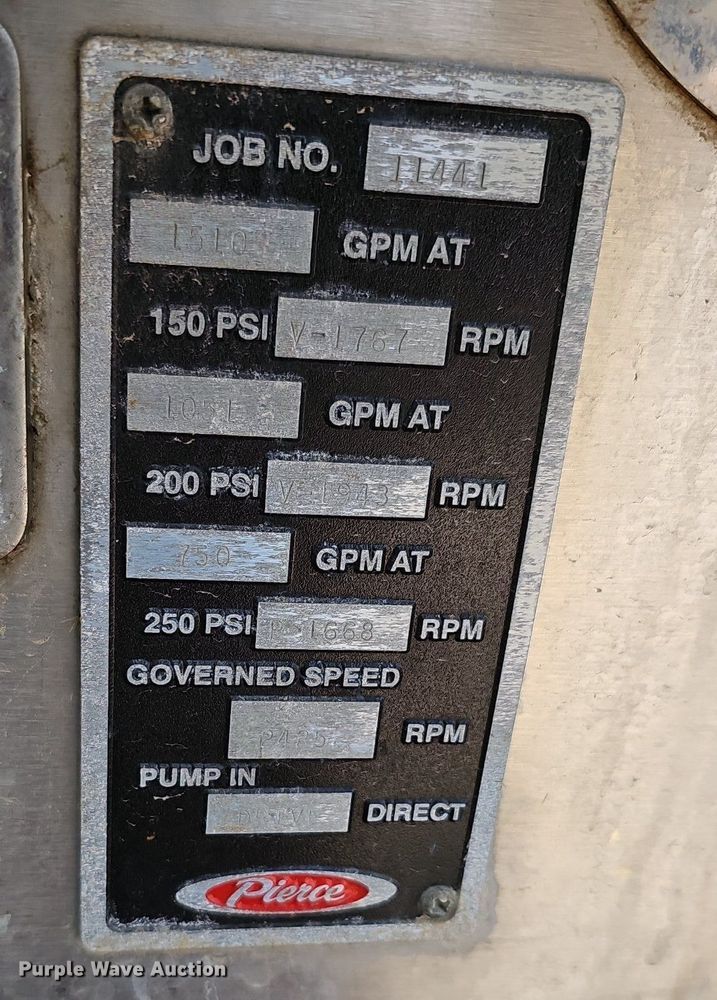 image for item DN8655 2000 Pierce  pumper fire truck