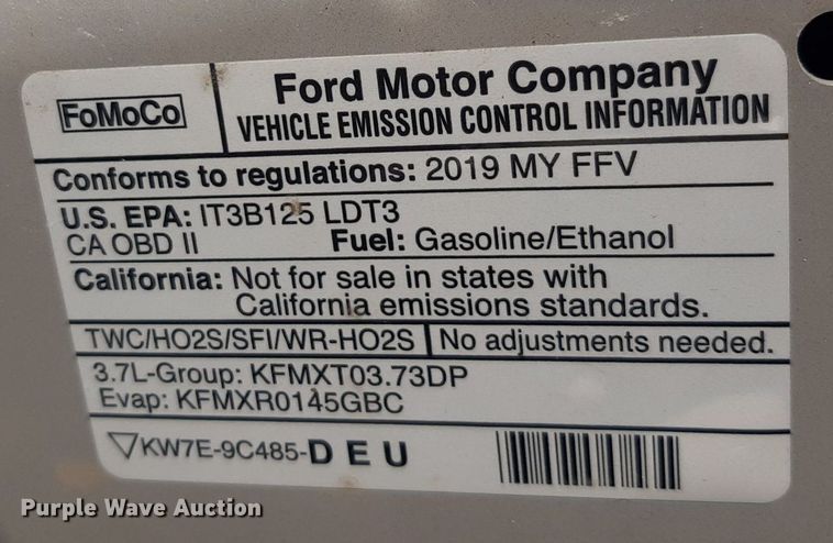 image for item DO3049 2019 Ford Explorer Police Interceptor  SUV