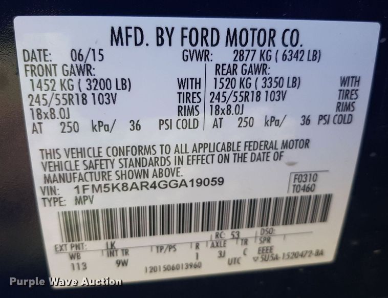 image for item DO3052 2016 Ford Explorer Police Interceptor  SUV