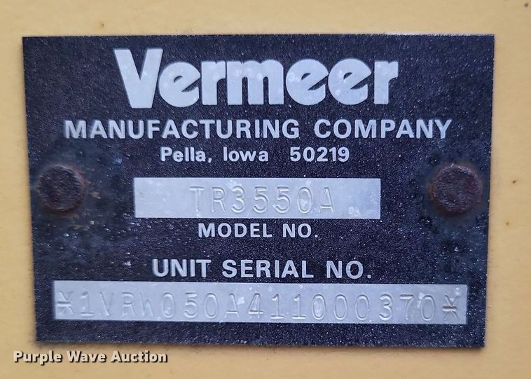 image for item DP5217 2001 Vermeer V3550A  trencher