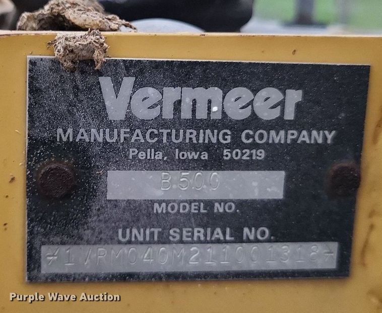 image for item DP5217 2001 Vermeer V3550A  trencher