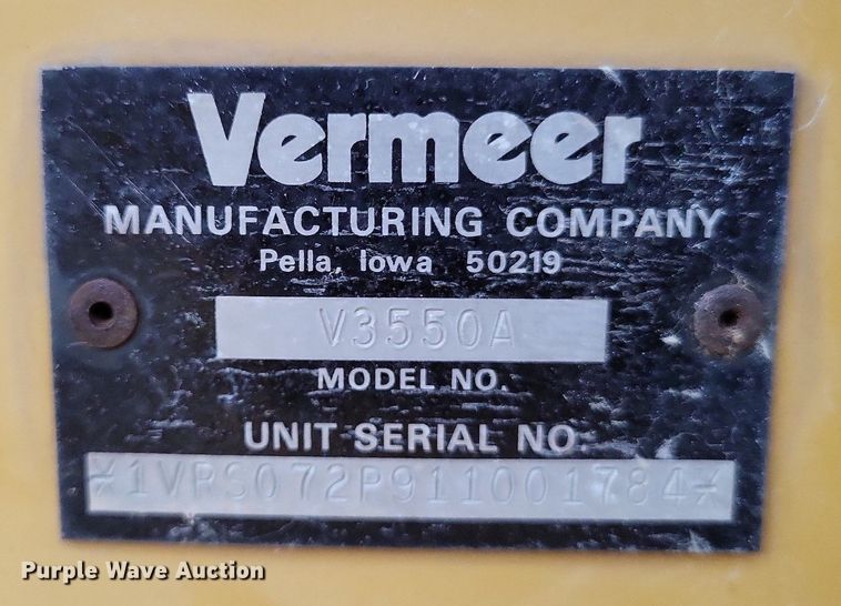 image for item DP5217 2001 Vermeer V3550A  trencher