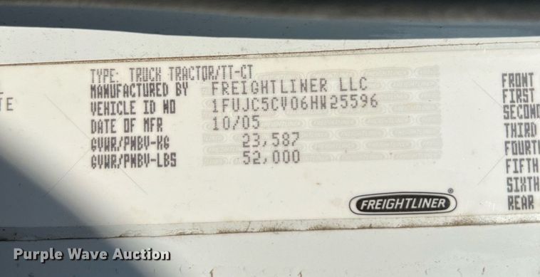 image for item DQ2137 2006 Freightliner Business Class M2  dump truck