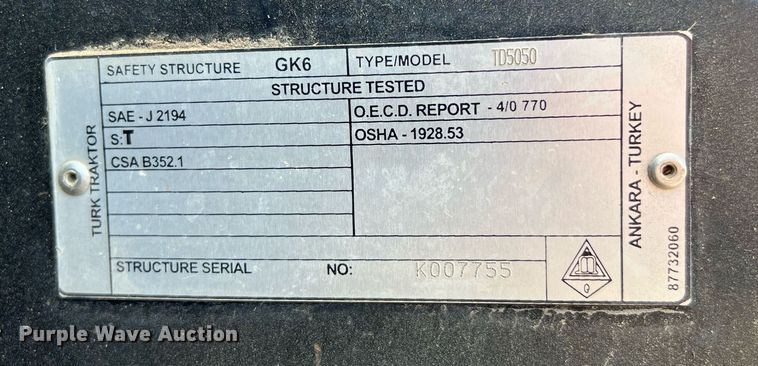 image for item DQ2138 2012 New Holland TD5050  MFWD tractor