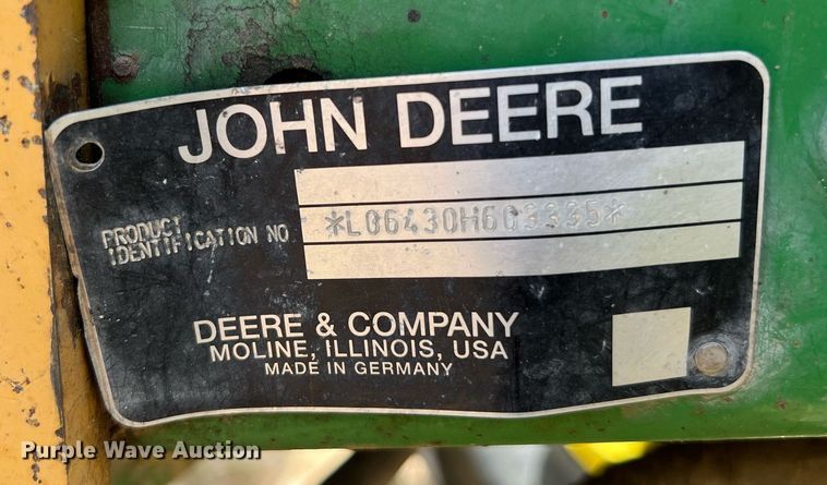 image for item DQ2139 2009 John Deere 6430  tractor