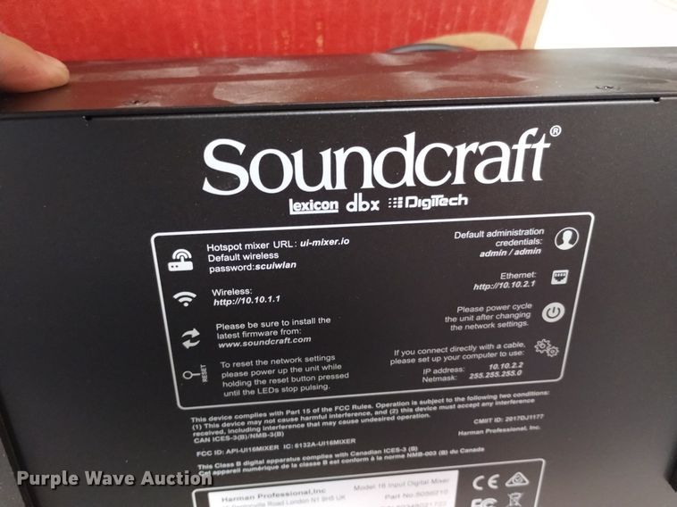 image for item EO9933 Soundcraft Ui16  mixer