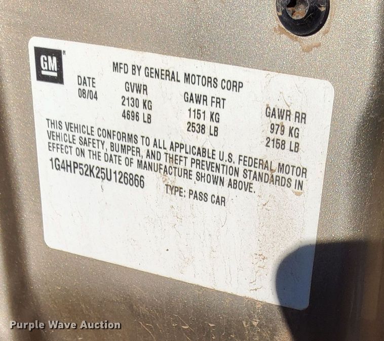 image for item EO9955 2005 Buick LeSabre