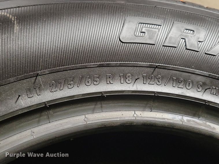 image for item IQ9811 (4) Graber HTS LT275/65R18 tires
