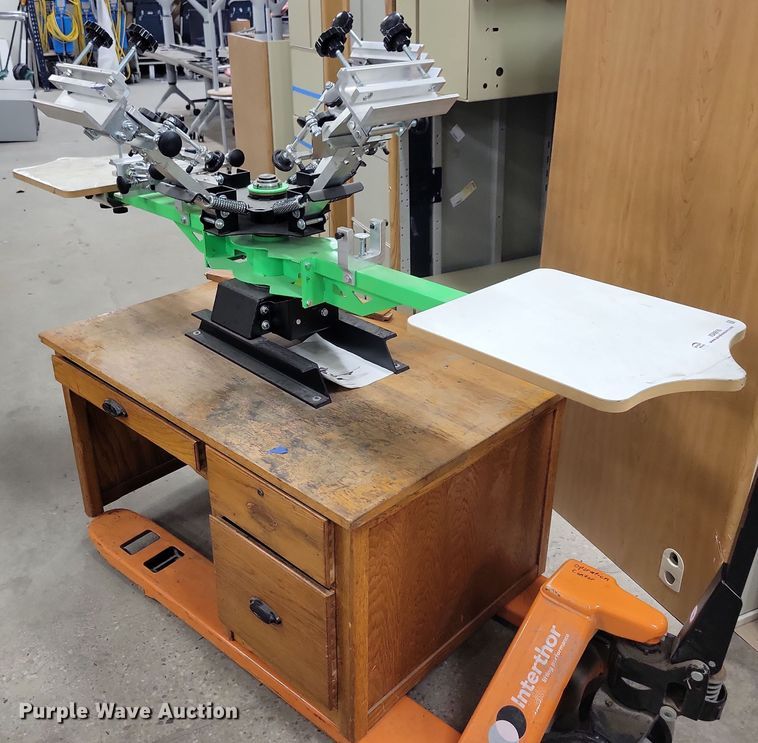 image for item IQ9816 Riley Hopkins  screen printing press