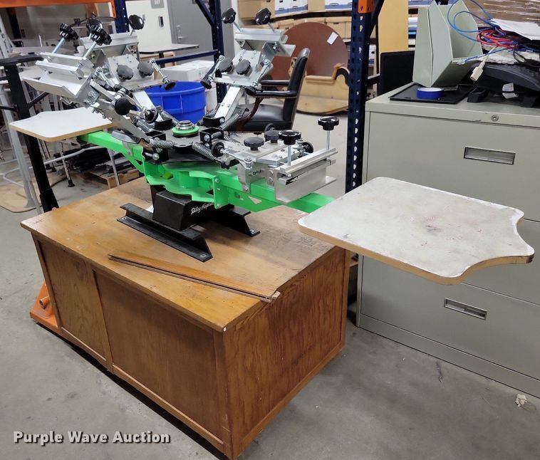 image for item IQ9816 Riley Hopkins  screen printing press