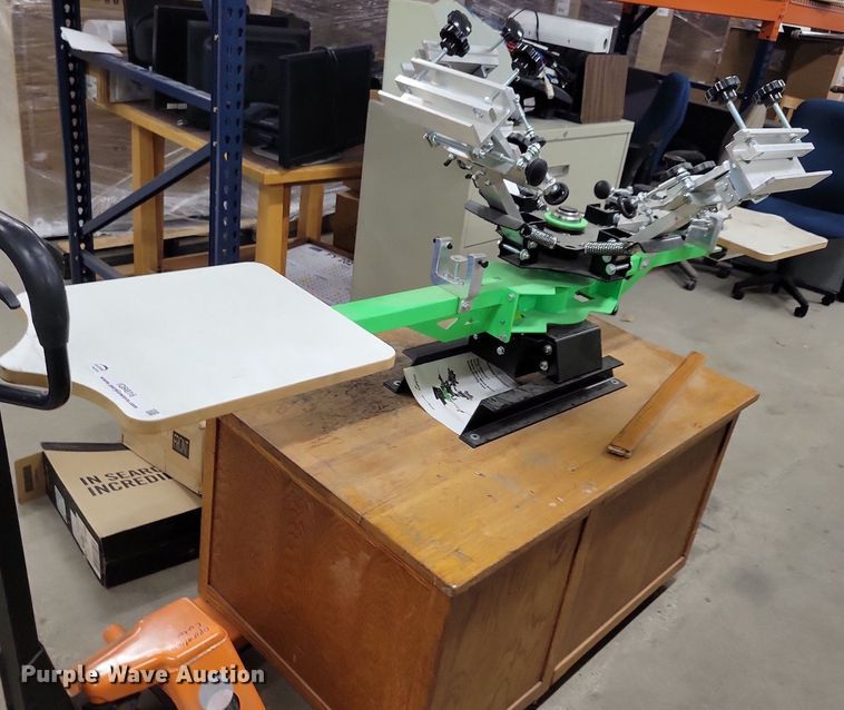 image for item IQ9816 Riley Hopkins  screen printing press