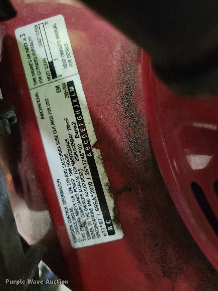 image for item IQ9824 Honda Black Max  generator