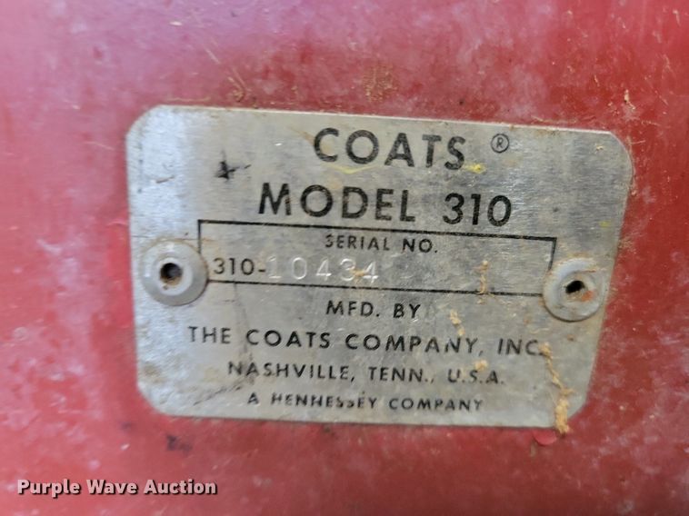 image for item IQ9846 Coats 310  tire machine