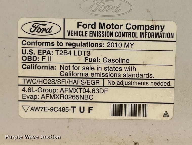 image for item KM9834 2010 Ford F150 XL  SuperCab pickup truck