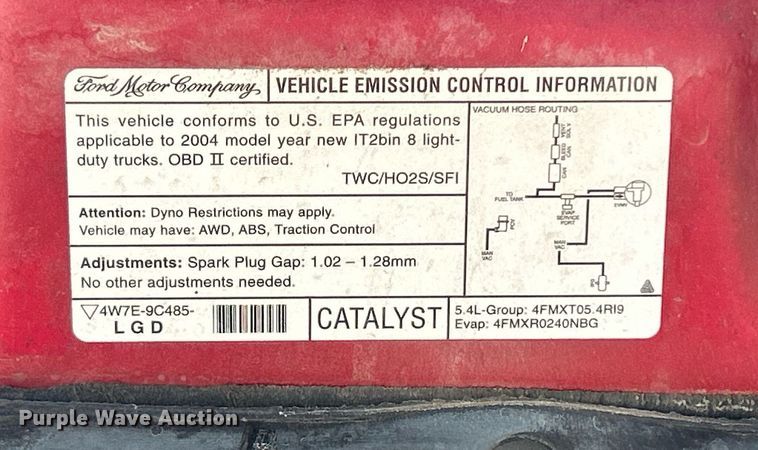 image for item LE9703 2004 Ford F150  SuperCrew pickup truck