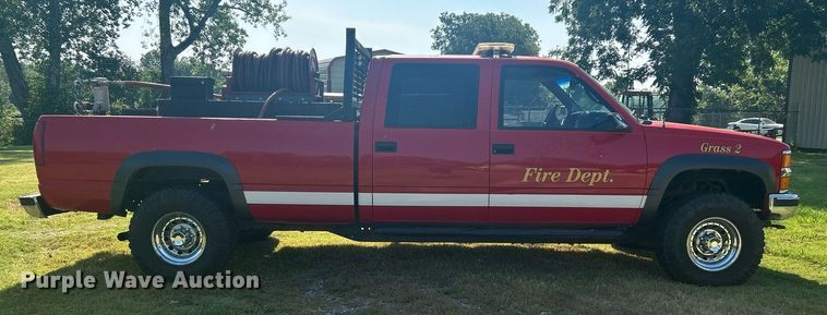image for item LE9704 1999 Chevrolet K3500  Crew Cab brush fire truck
