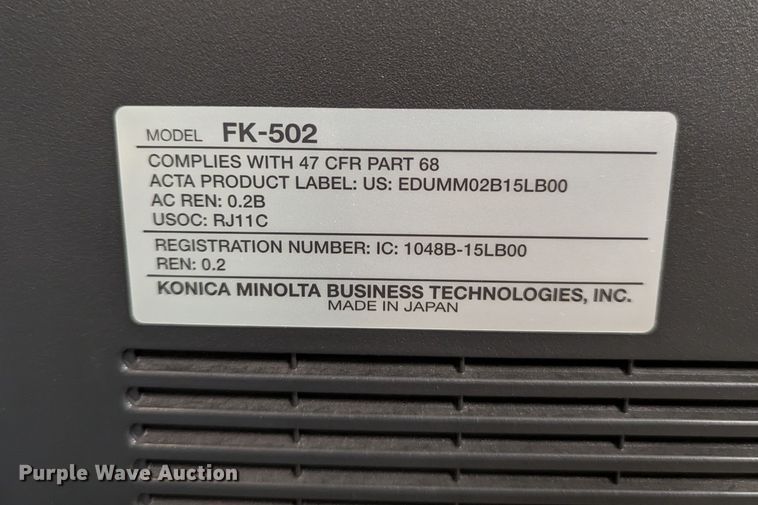 image for item LM9892 2010 Konica Minolta BizHub C360  all in one copier